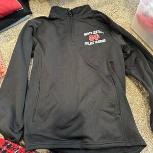 North Central Athletic Training Black Zip-Up Sweater